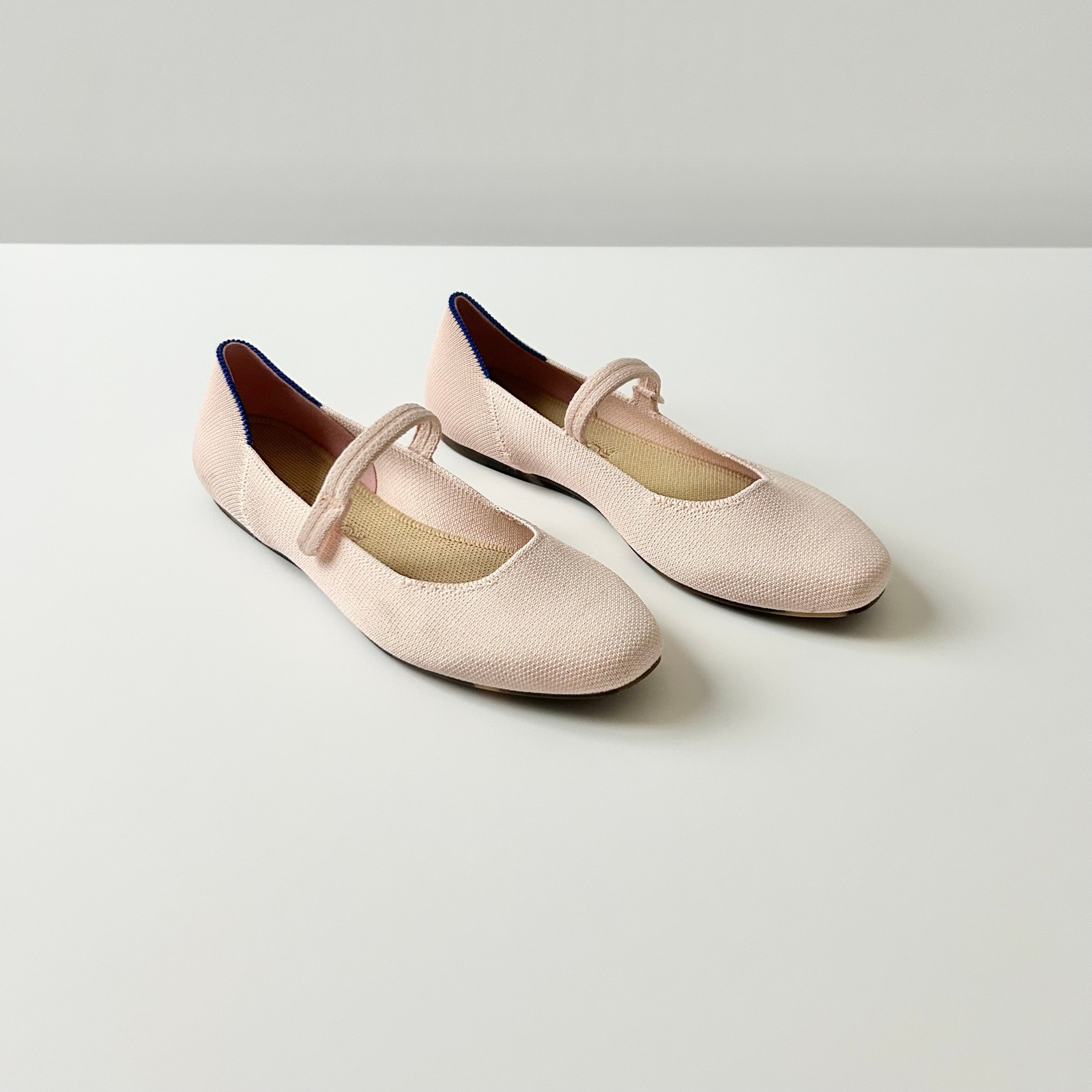 Rothy's The Square Mary Jane Flats Recycled Plastic Pink Size 8